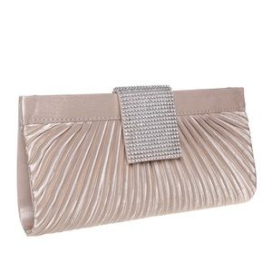 Elegant Satin Rhinestone Clutch ✨